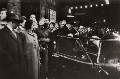 Robert Frank (b.1924) patrons arriving at met op*: Robert Frank (b.1924) patrons arriving at met opera house on opening night of new season, n.y.c., 1954 Gelatin silver print, printed 1954, subject's names annotated in pencil, Life Photo story