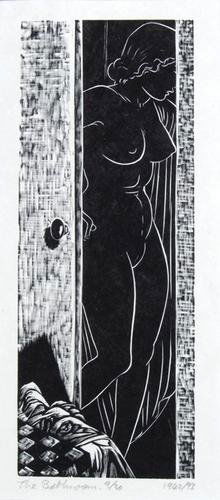 John Buckland-wright (1897-1954) trio (cbw.l.136): John Buckland-wright (1897-1954) the bathroom (cbw.l.140)wood-engraving, 1942/1993, printed posthumously, titled and dated in pencil, numbered 9/30, on japon nacre, with the estate stamp verso