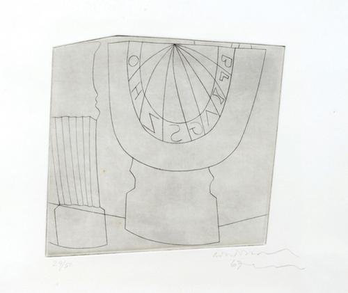 Ben Nicholson, turkish sundial and column