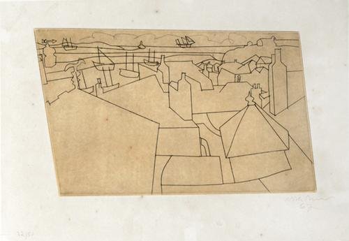 Ben Nicholson (1894-1982) St. Ives from Trezion