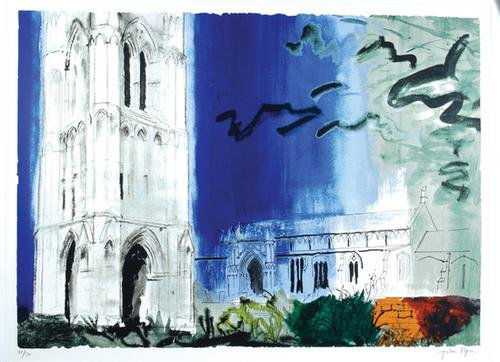 Piper (John) west walton (l.322): John Piper (1903-1992) west walton (l.322)silkscreen printed in colours, 1981, signed in pencil, numbered 21/70, published by Marlborough Fine Art, London, on Arches paper, with full margins,