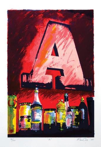 Various Artists modern british prints: Various Artists modern british printsfour silkscreens and one lithograph printed in colours, 2004, by Alan Cox, Vanessa Jackson, Phillip King, Richard Kirwan, and Bruce McLean, each signed, ti