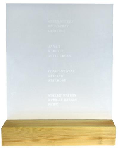 Ian Hamilton Finlay (1925-2006) green waters...