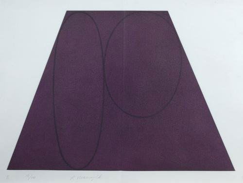 Robert Mangold (b.1937) plane figure series, fold: Robert Mangold (b.1937) plane figure series, foldedthe set of four etchings with aquatint printed in colours, 1993, each signed and with the plate number, numbered 15/60, on wove paper, with f