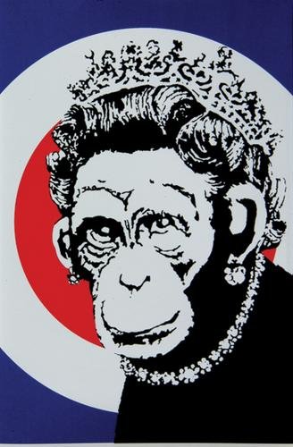 Banksy (b.1975) monkey queen