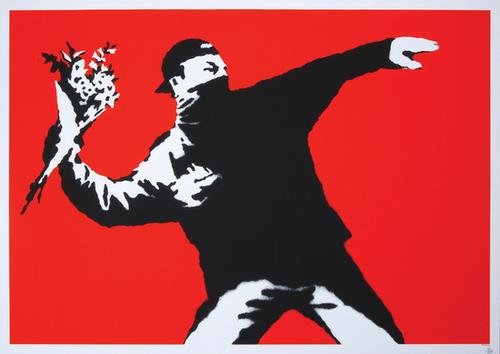 Banksy (b.1975) love is in the air