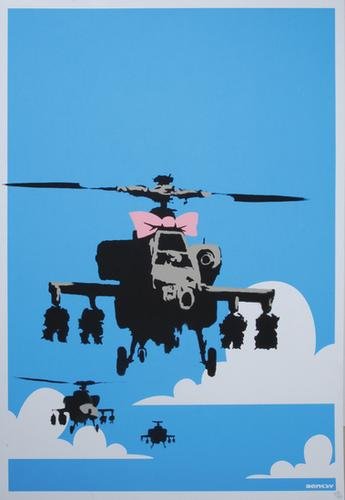 Banksy (b.1975) happy chopper