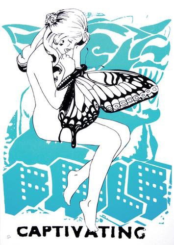 Faile captivating: Faile captivatingsilkscreen printed in colours, 2003, numbered 619/750, also with the Faile blindstamp, published by Pictures on Walls, London, with their blindstamp, on wove paper, with full