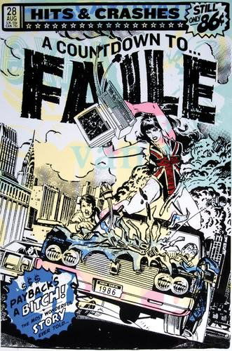 Faile hits and crashes (white): Faile hits and crashes (white)silkscreen printed in colours, 2007, dated and stamp numbered 31/90, there were only 45 impressions printed in this colour combination, printed and published by F