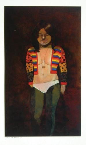 Peter Blake (b.1932) costume life drawing: Sir Peter Blake (b.1932) costume life drawingsilkscreen printed in colours, 1971, signed in pencil, inscribed A/P, an artist's proof aside from the edition, on wove paper, the full sheet, in g