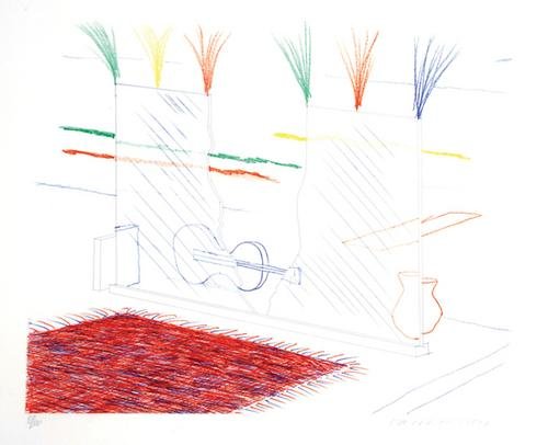 David Hockney, on it may stay his eye