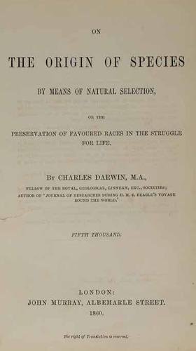 Darwin (Charles) On the Origin of Species...