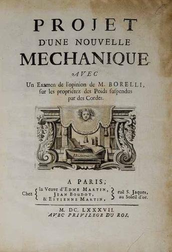 Varignon Projet d'une Mechanique 1687
