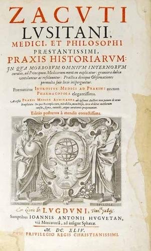 Zacutus (A. B. S.) Praxis historiarum
