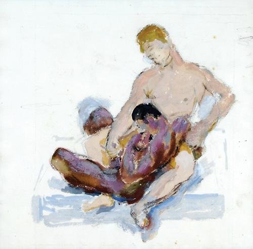 Duncan Grant (1885-1978) A homoerotic scene