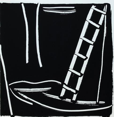 Bruce Mclean (b.1944) ladder: Bruce Mclean (b.1944) ladderthe book including 12 screenprints, 1987, this edition numbered 58/250, on wove paper, in good condition, sheet 270 x 270 mm.