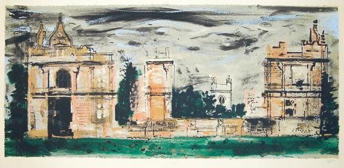 John Piper moreton corbet (l.263): John Piper (1903-1992) moreton corbet (l.263)silkscreen printed in colours, 1976, signed in pencil, a proof aside from the edition of 70, printed by Kelpra Studio, London, published by Marlbor