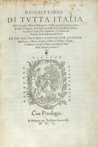 Alberti Descrittione di Italia, 1st 1550