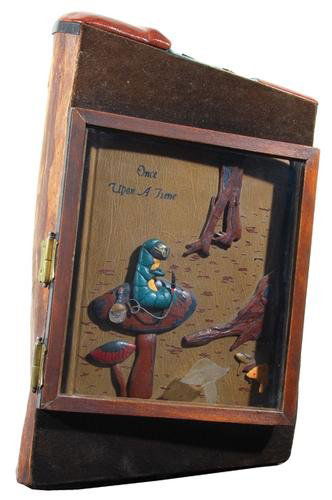 Wolfendale, binder, Darrell ,Once Upon a Time: Wolfendale (Timothy, binder).- Darrell (Margaret) Once Upon a Time: The Fairy-Tale World of Arthur Rackham,illustrations throughout, brown morocco with flecks of darker brown laid-on depictin