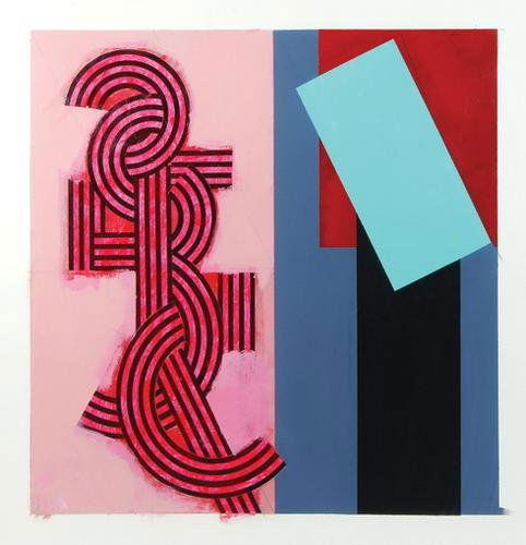 Paul Huxley (b.1938) XIX 10, 1997-1998: Paul Huxley (b.1938) XIX 10, 1997-1998acrylic and collage on paper, 21 x 21 in., 53 x 53 cm. ***Provenance: Private Collection, UK. Jason & Rhodes Gallery, London. A study relating to t