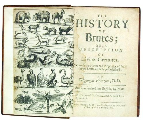 Franz (Wolfgang) The History of Brutes 1670