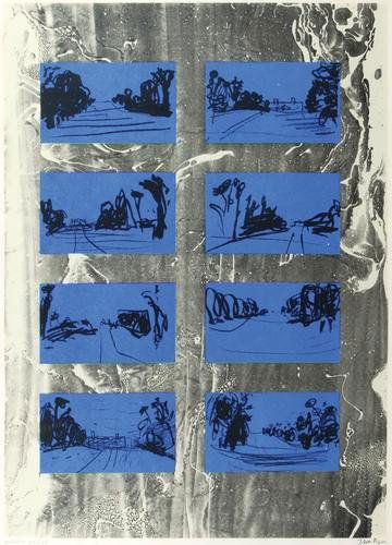 John Piper travel notes: castle ashby avenue: John Piper (1903-1992) travel notes: castle ashby avenue (l.180)silkscreen printed in colours, 1967, signed in pencil, inscribed Artist's Proof, aside from the edition of edition of 70, publis