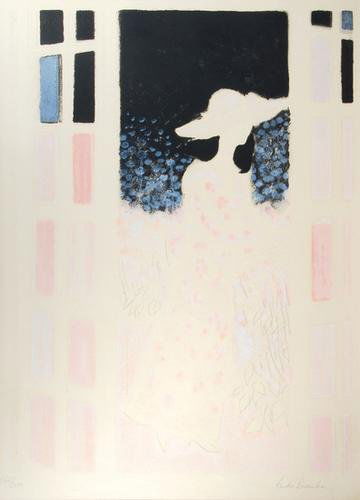 Andre Brasilier (b.1929) le jardin secret: Andre Brasilier (b.1929) untitled lithograph printed in colours, signed in pencil, numbered 162/300, on wove paper, the full sheet, in good condition, 870 x 630mm.