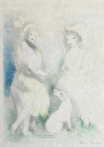 Marie Laurencin jeune fille au noeud noir