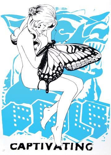Faile captivating: Faile captivatingsilkscreen printed in colours, 2003, numbered 742/750, also with the Faile blindstamp, published by Pictures on Walls, London, with their blindstamp, on wove paper, with full