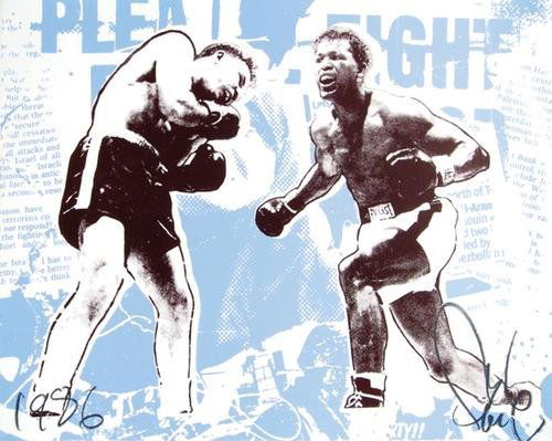 Faile fight vanity: Faile fight vanitysilkscreen printed in colours with extensive hand-colouring in acrylic, 2008, signed in pencil, numbered 127/160, with the Faile blindstamp, on wove paper, with full margins,