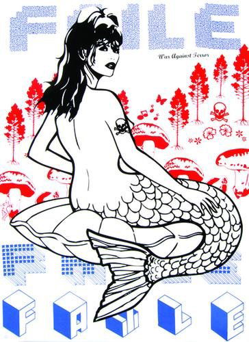 Faile marmaid: Faile marmaidsilkscreen printed in colours, 2006, numbered 630/750, printed and published by Pictures on Walls, with their blindstamp, on wove paper, the full sheet, in good, fresh condition,