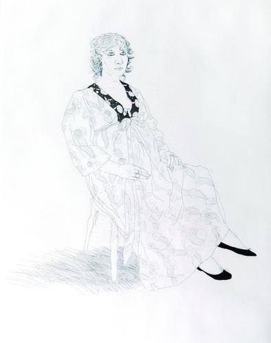 Hockney (David) in an old book (s.a.c. 52)