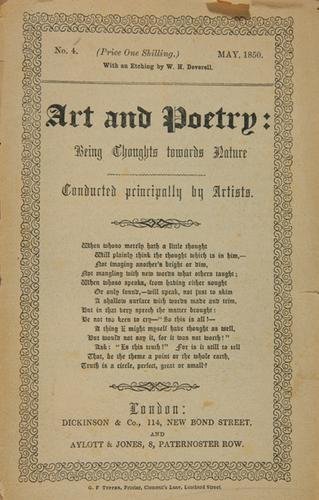 Rossetti (William Michael), ed. The Germ