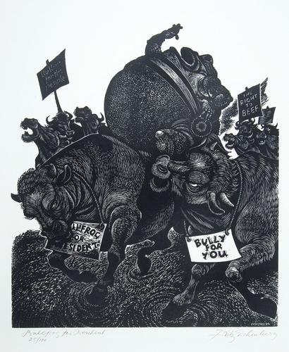 Eichenberg.Fables with a Twist,1/100,1976: Eichenberg (Fritz) Fables with a Twist: Twenty Woodblocks and Twenty Twisted Tales,number 25 of 100 copies signed by the author/artist, 20 woodcut plates by Eichenberg, all titled, numbered a