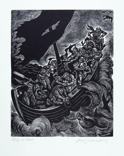 Eichenberg (Fritz) Dance of Death,1/50,1983: Eichenberg (Fritz) Dance of Death,number 00 from an edition limited to 50 copies and signed by the author, 17 wood-engraved plates by Eichenberg, all titled and signed in pencil, number on lim
