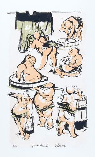 Michener.Facing East,2v,ltd,ill.Levine,1970: Levine (Jack).- Michener (James A.) Facing East,2 vol., limited edition signed by the author and artist (and again inside front cover of box), woodcut and 4 colour lithograph plates by Jack Le