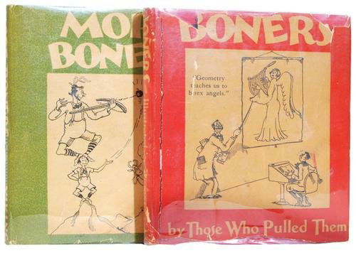 Seuss (Dr.) Boners, and More Boners: Seuss (Dr.) Boners, and More Boners,2 vol., first editions, the first signed by the author, original red and green cloth, black lettering, dust-jackets, both with wear the first with some loss