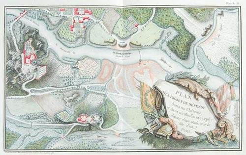 Foss‚.Id‚es d'un Militaire..,1st,1783: Foss‚ (Charles Louis Fran‡ois) Id‚es d'un Militaire pour la Disposition des Troupes confi‚es aux Jeunes Officiers dans la D‚fense et l'Attaque des Petits Postes,first edition, half-title, ti