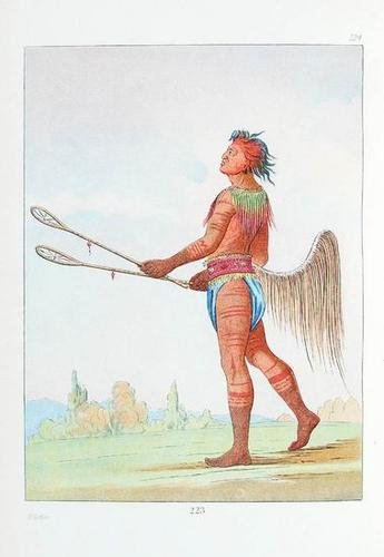 Catlin.Manners/Customs..N.Am.Indians,1892: Catlin (George) The Manners, Customs, and Condition of the North American Indians,2 vol., 180 chromolithographed plates including 3 maps, 1 folding, 1 plate with small spot adhered to facing p