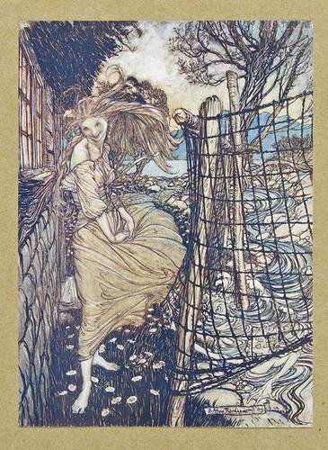 Fouqué (F.H.C. de la Motte) Undine: Fouqué (F.H.C. de la Motte) Undine,first Rackham edition, number 118 of 250 copies for America signed by the illustrator, 14 tipped-in colour plates by Arthur Rackham (only, of 15, lacking 'Be