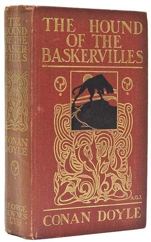 Doyle (Conan) Hound of Baskervilles: Doyle (Sir Arthur Conan) The Hound of the Baskervilles,first edition, 16 plates by Sidney Paget, small ink name and stamp on front free endpaper, small stain to lower fore-corner of one plate,