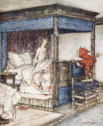 Rackham (Arthur) Some British Ballads, 1/575: Rackham (Arthur) Some British Ballads, number 424 of 575 copies, signed by the artist, 16 mounted colour plates by Arthur Rackham, captioned tissue guards, black and white illustrations, endpa