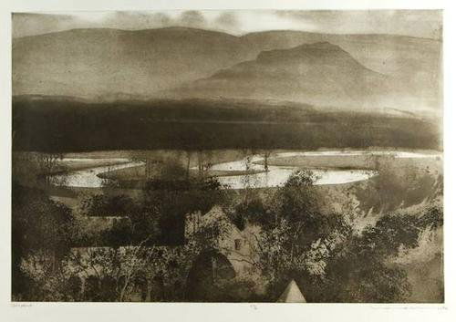 Norman Ackroyd (b.1938) shropshire: Norman Ackroyd (b.1938) shropshireetching with aquatint, 1994, signed, titled and dated in pencil, numbered 59/60, on wove paper, with full margins, in good, fresh condition, 595 x 885mm. <