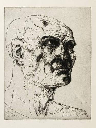 Peter Howson (b.1958) johnie: Peter Howson (b.1958) johnieetching, 1987, signed, titled, dated and inscribed AP V in pencil, an artist's proof aside from the edition, on wove paper, with full margins, in good condition, 33