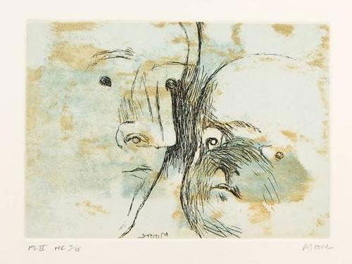 Henry Moore, mother and child ii (c.672): Henry Moore (1898-1986) mother and child ii (c.672)etching with aquatint printed in colours, 1983, signed and inscribed H.C.7/15 in pencil, an hors commerce impression aside from the edition o