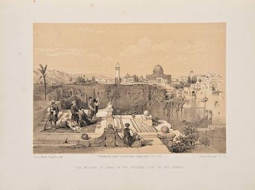 Roberts (David) The Holy Land...: Roberts (David) The Holy Land...with historical descriptions by the Rev. George Croly, Div.I-III, half-titles, printed in red & black, 120 plain tinted lithographed plates, each approx. 23
