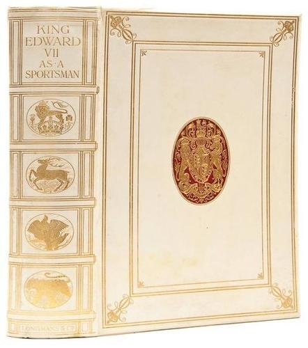 Watson.King Edward VII. as a Sportsman: Watson (Alfred E.T.) King Edward VII. as a Sportsman,number 100 of 250 large paper copies, photogravure portrait, plates, some colour, many mounted, tissue guards, original vellum, gilt, roan