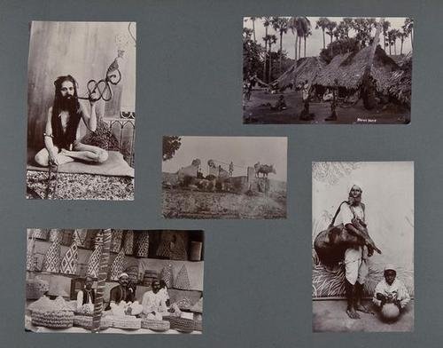India and Ceylon.- An album: India & Ceylon.- An album, views and architectural details (c.50), the great majority of Agra and the Taj Mahal, trades and figure studies, Ceylon landscapes (c.30), in all 108 albumen and