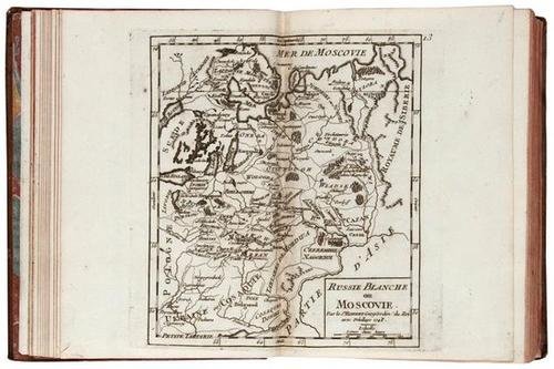 Robert de Vaugondy Atlas Portatif, 1748: Robert de Vaugondy (Gilles) Atlas Portatif, Universal et Militaire,engraved double-page pictorial title and 127 double-page and 2 folding maps, irregularly numbered, light browning to central