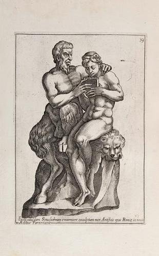 Rossi. Insigniores statuarum urbis Romae icones: Rossi (Giovanni Giacomo de) Insigniores statuarum urbis Romae icones,2 vol. in 1, engraved throughout, 2 titles and 138 plates, contemporary calf, spine gilt, joints and corners worn, folio, R